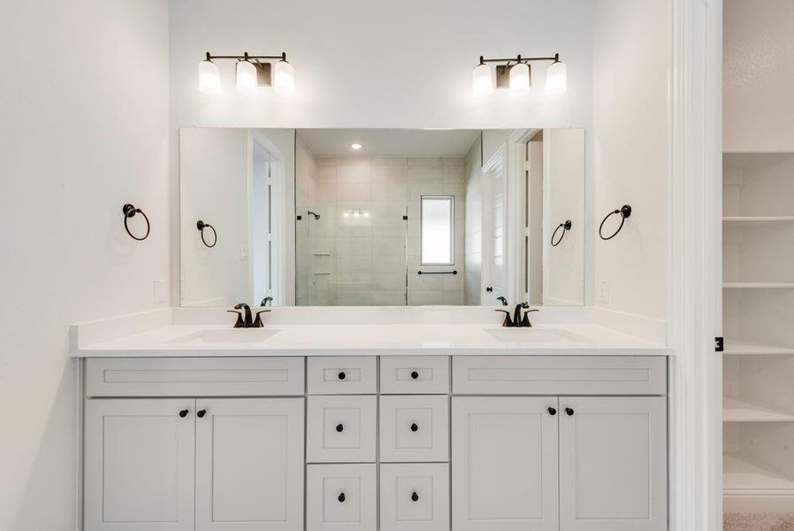 Furnished interior view inside a new home in Villages of Creekwood, Frisco (Image 10).