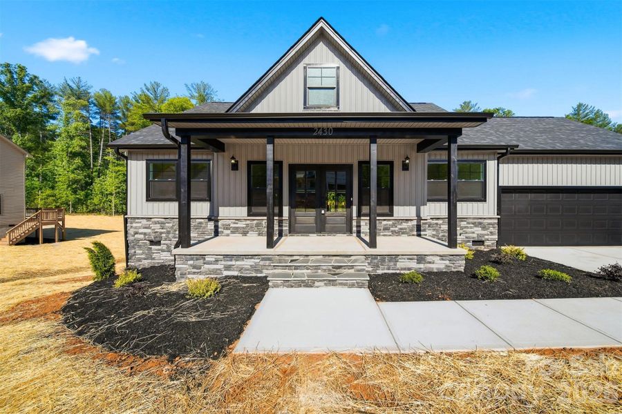 Front exterior of a new home in , Morganton, NC, highlighting curb appeal (Image 24).