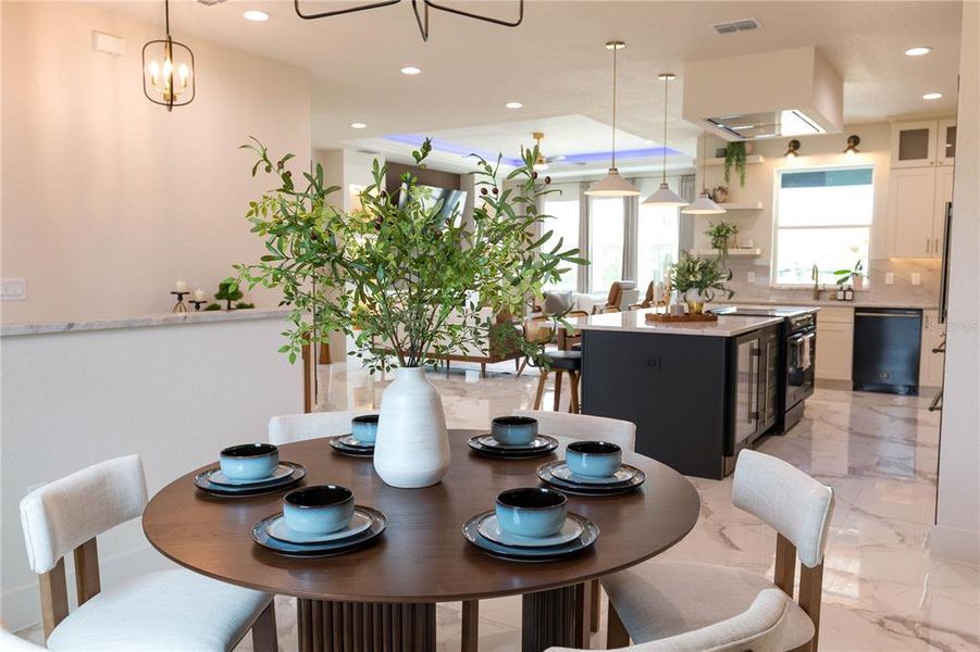 Furnished interior view inside a new home in , Dunnellon (Image 16).