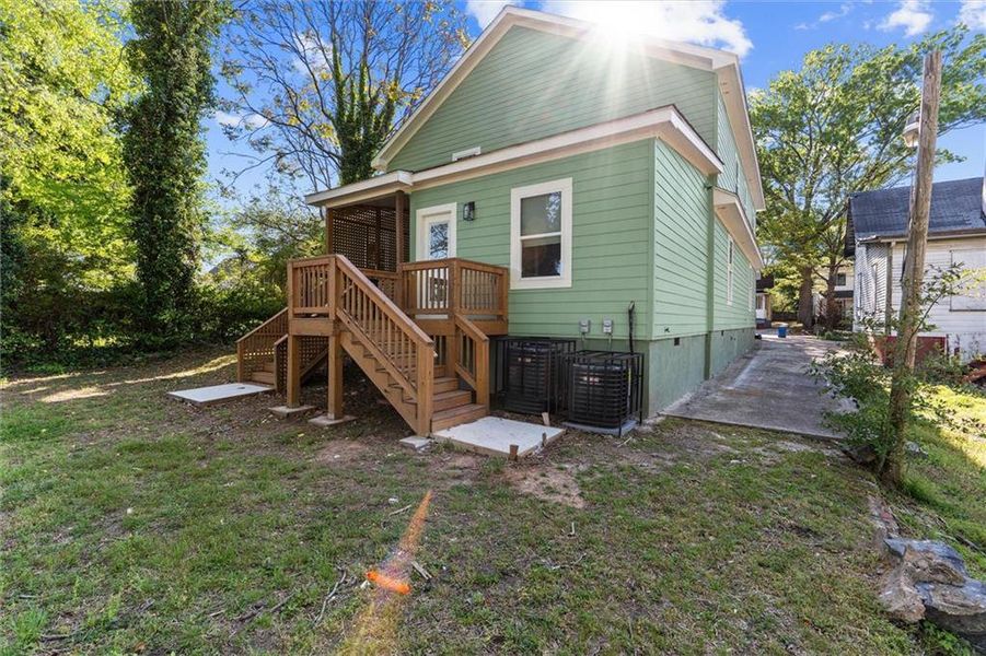 Exterior details and patio area of a home in , Atlanta (Image 3).