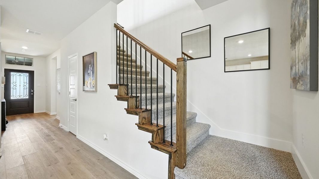 Representative furnished interior of a home built from the Bastrop by D.R. Horton in Silverado, Aubrey (Image 21).