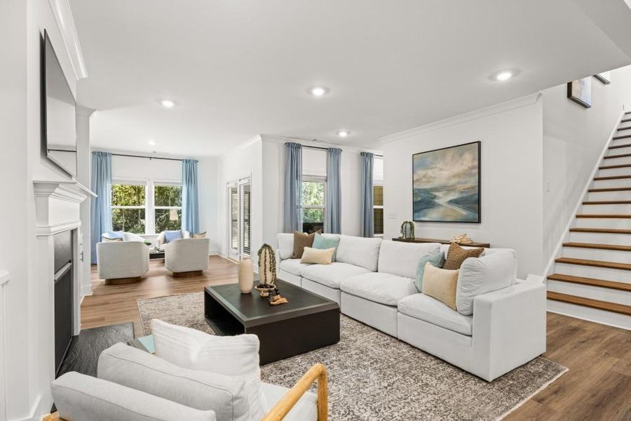 Furnished interior view inside a new home in Twelve Parks 55+, Sharpsburg (Image 16).