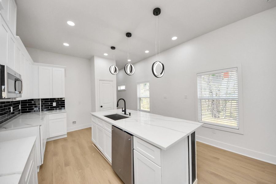 Furnished interior view inside a new home in , Houston (Image 36).