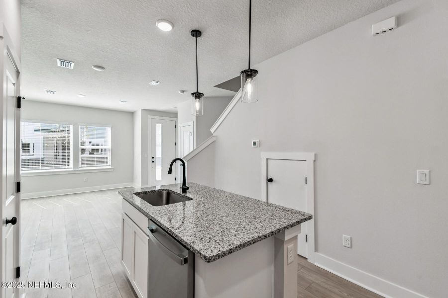 Furnished interior view inside a new home in Kettering at eTown - Garden Collection, Jacksonville (Image 3). Furnished interior view inside a new home in Kettering at eTown - Garden Collection, Jacksonville (Image 3).