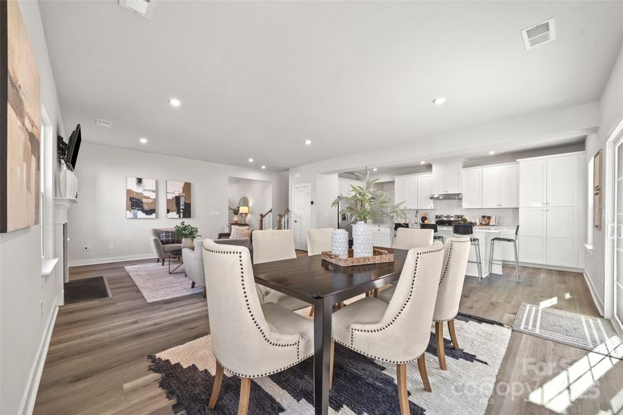 Furnished interior view inside a new home in Springshire Creek, Indian Trail (Image 6). Furnished interior view inside a new home in Springshire Creek, Indian Trail (Image 6).