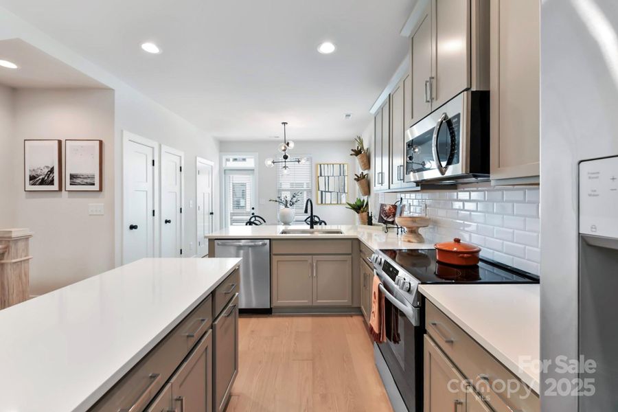 Furnished interior view inside a new home in , Charlotte (Image 8).
