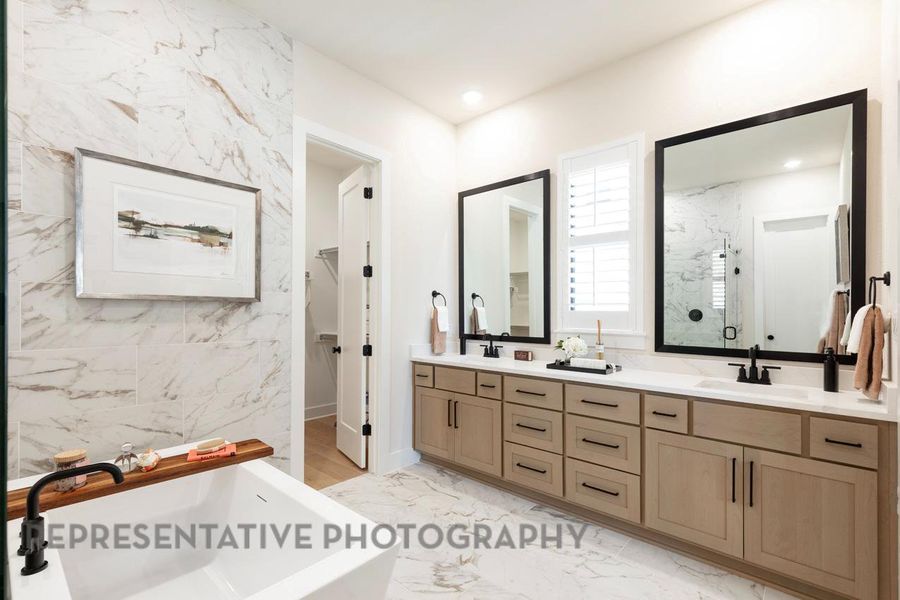 Furnished interior view inside a new home in 6 Creeks at Waterridge: 60ft. lots, Kyle (Image 9).