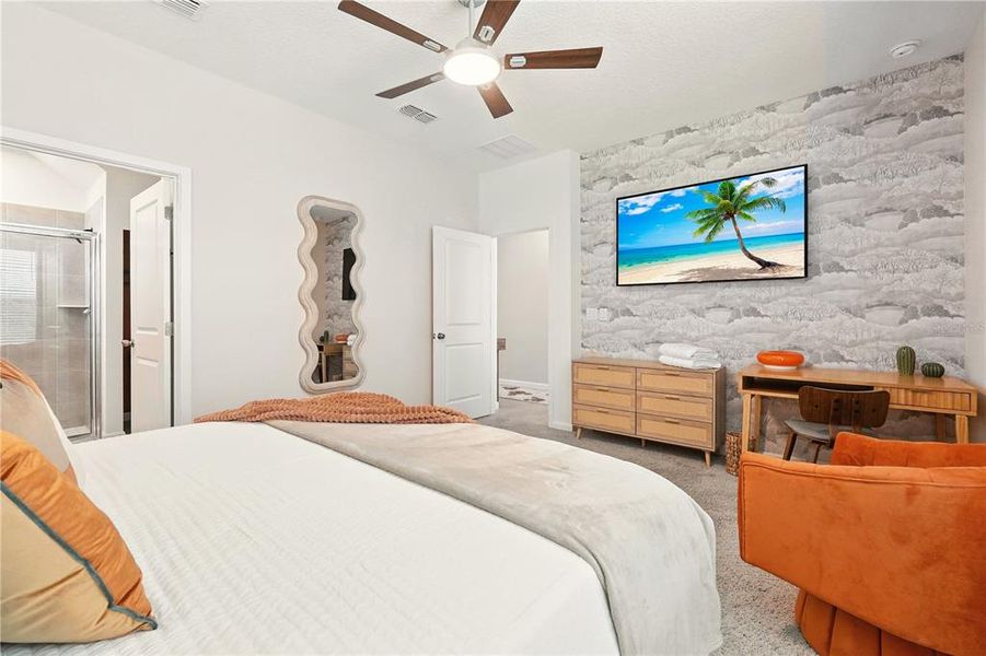 Furnished interior view inside a new home in , Kissimmee (Image 6).