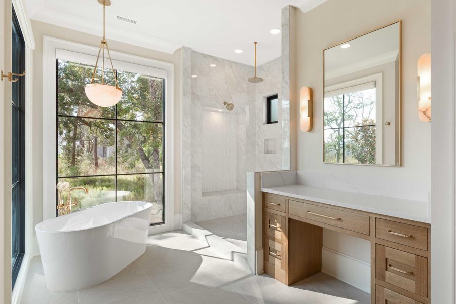 Furnished interior view inside a new home in , Ravenel (Image 42).