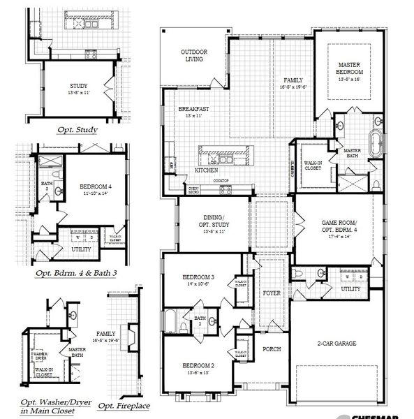 2D floor plan layout of this home in 6 Creeks, Kyle, TX (Image 3). 2D floor plan layout of this home in 6 Creeks, Kyle, TX (Image 3).