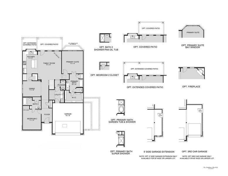 2D floor plan layout of this home in Bluestem, Brookshire, TX (Image 2). 2D floor plan layout of this home in Bluestem, Brookshire, TX (Image 2).