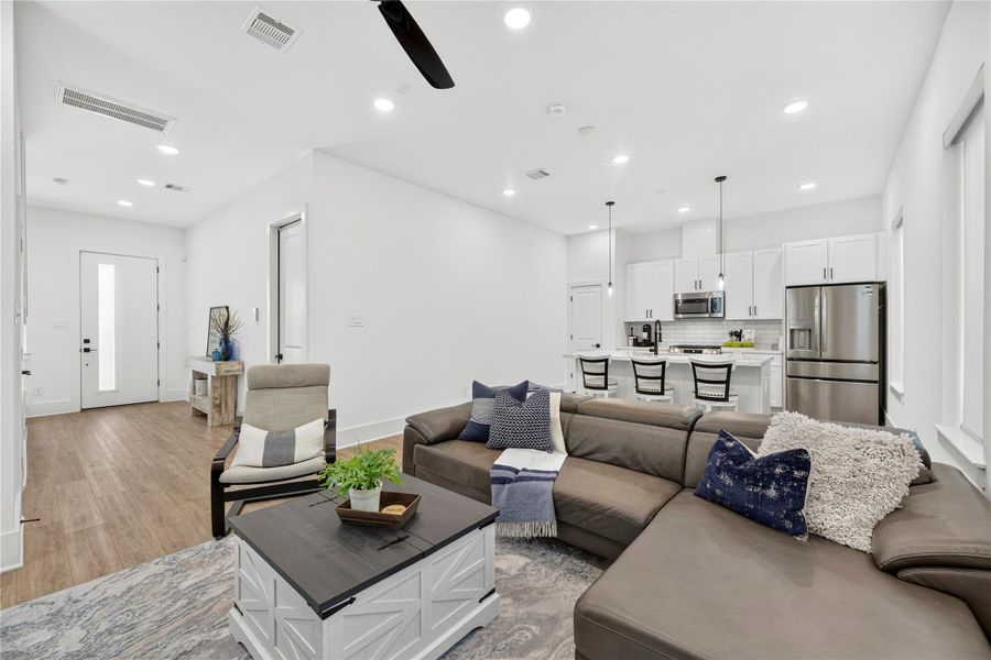 Furnished interior view inside a new home in , Houston (Image 9). Furnished interior view inside a new home in , Houston (Image 9).