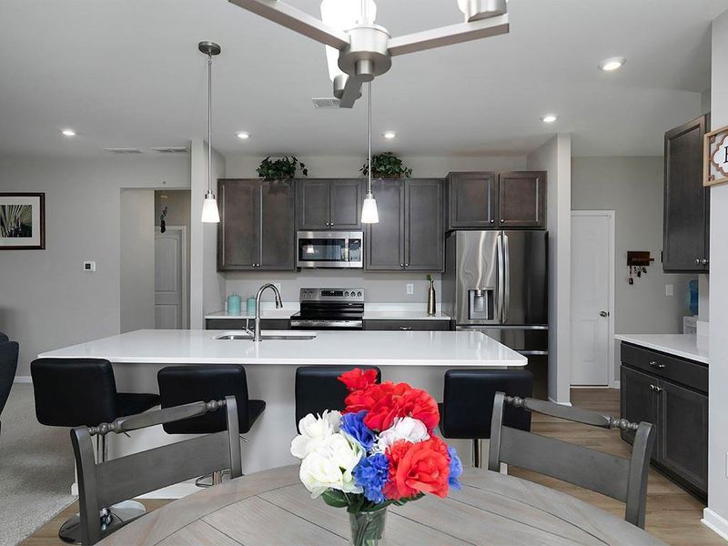 Furnished interior view inside a new home in , Dallas (Image 11). Furnished interior view inside a new home in , Dallas (Image 11).
