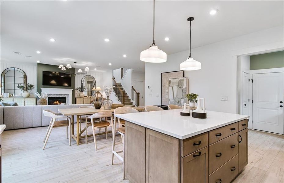 Furnished interior view inside a new home in Hunters Creek, Flowery Branch (Image 20).