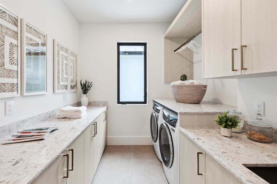 Furnished interior view inside a new home in , West Palm Beach (Image 40).