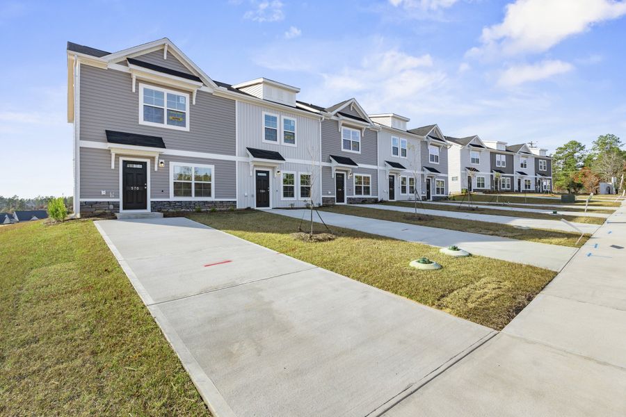 Front exterior of a new home in Cypress Point, Graniteville, SC, highlighting curb appeal (Image 23).