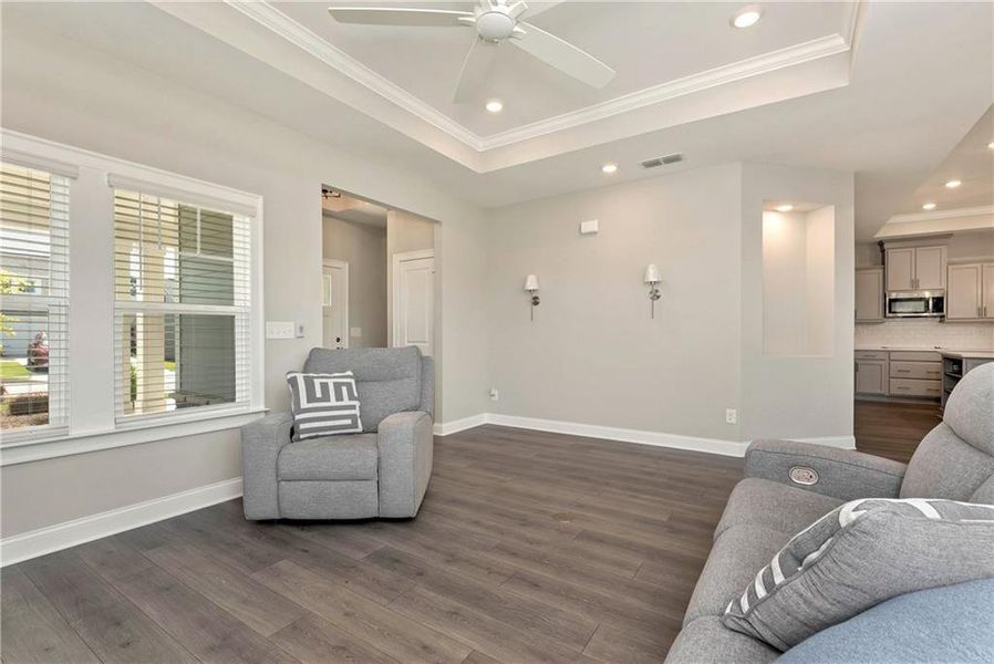 Furnished interior view inside a new home in , Dacula (Image 6). Furnished interior view inside a new home in , Dacula (Image 6).
