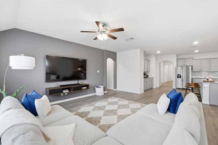 Furnished interior view inside a new home in , Aubrey (Image 16).