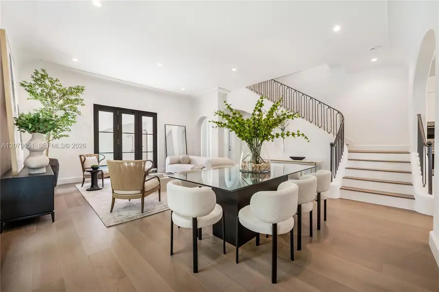 Furnished interior view inside a new home in , Coral Gables (Image 8).