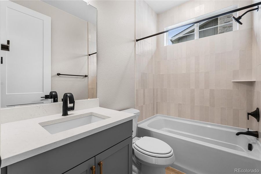 Furnished interior view inside a new home in Luxe at The Canyons, Castle Pines (Image 13).