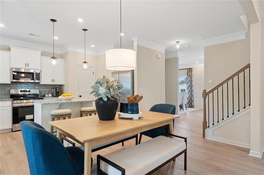 Furnished interior view inside a new home in Allen Manor, Hoschton (Image 7).