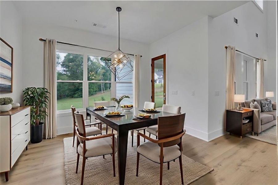 Furnished interior view inside a new home in , Canton (Image 10).