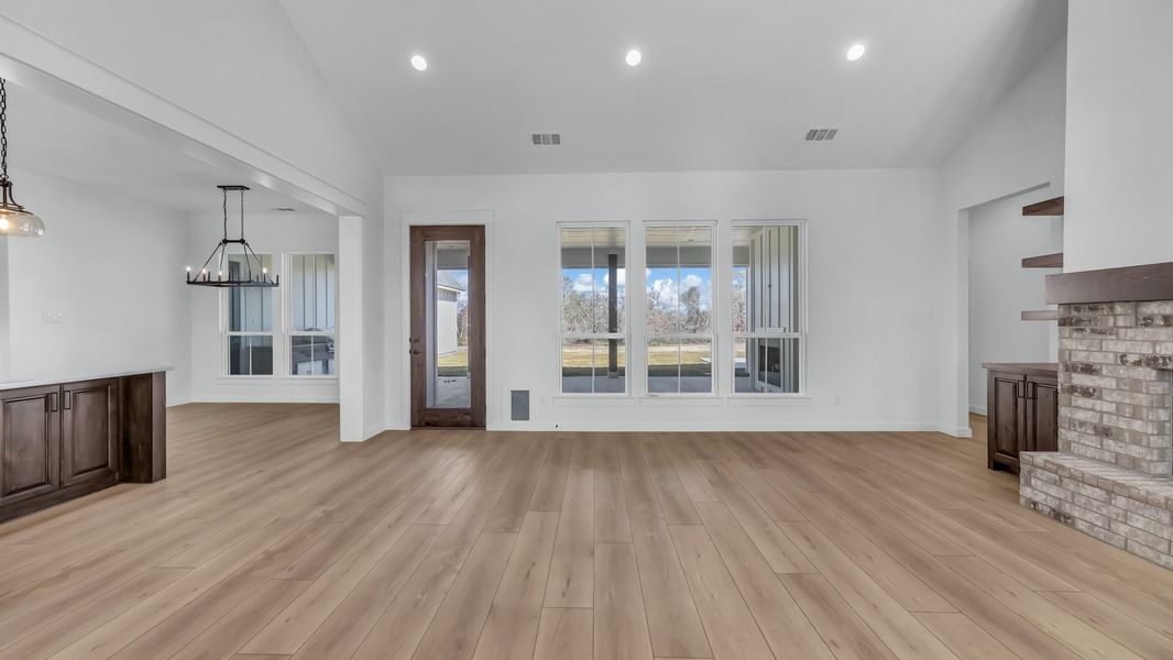 Representative unfurnished interior of a home built from the Rebekah by Zeal Home Builders in Oak Water Ranch, Granbury (Image 36). Representative unfurnished interior of a home built from the Rebekah by Zeal Home Builders in Oak Water Ranch, Granbury (Image 36).