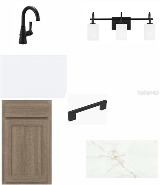 Sample of building materials used in homes in Waterset Bungalow Series, Apollo Beach (Image 4).