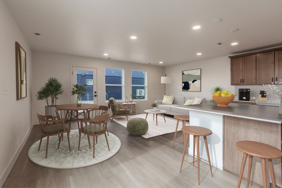 Representative furnished interior of a home built from the Sage by Hartford Homes in Bloom, Fort Collins (Image 9).