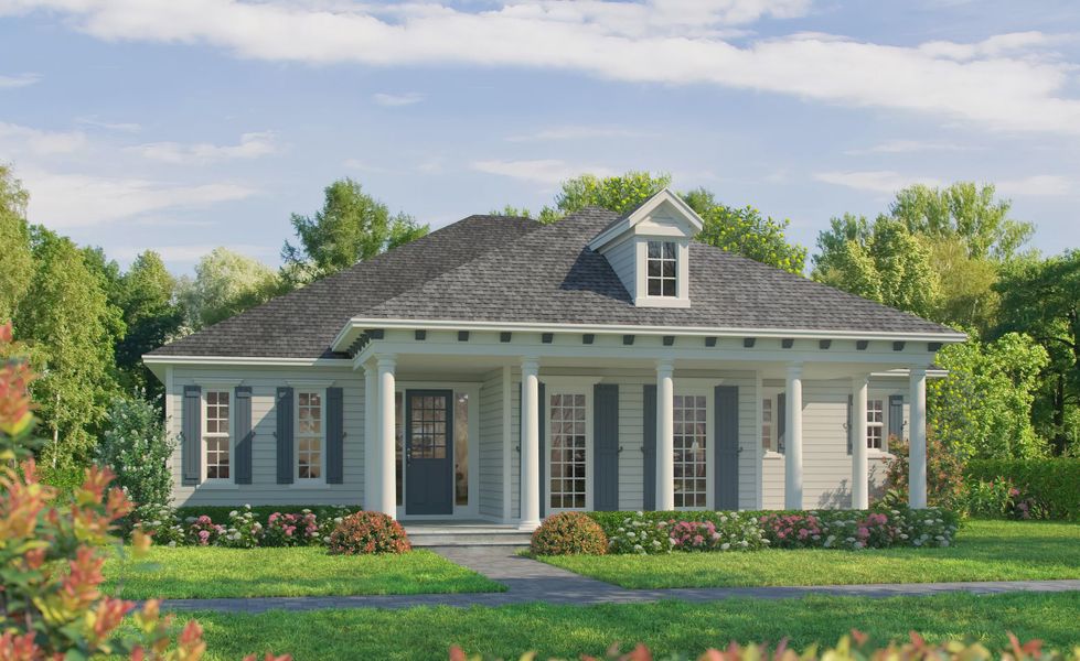 Representative exterior photo of a completed home built from the Duval by ICI Homes in Seven Pines, Jacksonville, FL (Image 4). Representative exterior photo of a completed home built from the Duval by ICI Homes in Seven Pines, Jacksonville, FL (Image 4).