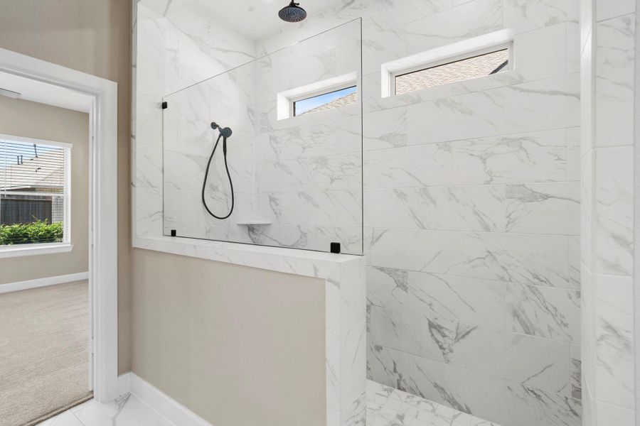 Primary with spacious shower
