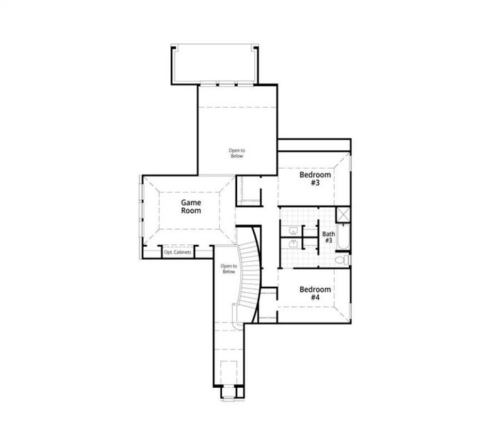 2D floor plan layout of this home in , Prosper, TX (Image 4).