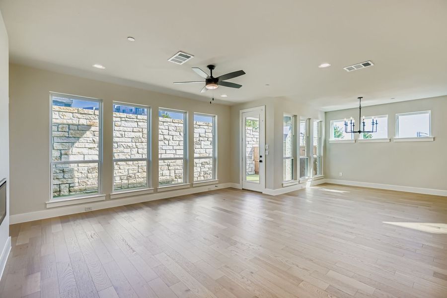 Spacious, unfurnished interior of a new home in Castle Hills Northpointe - Townhomes, Lewisville (Image 15).