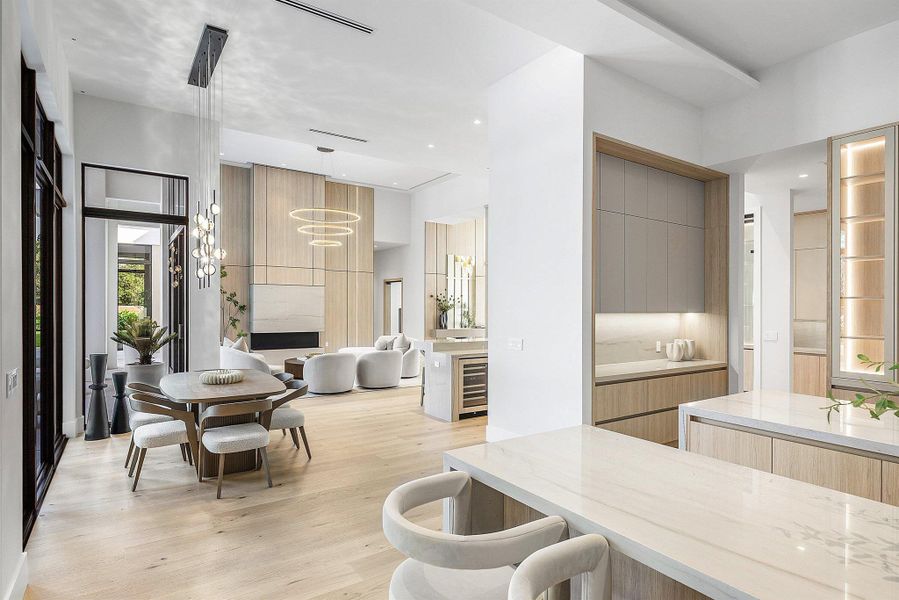 Furnished interior view inside a new home in , Delray Beach (Image 35).