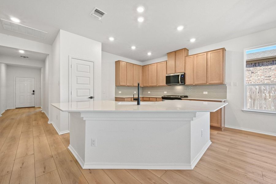 Furnished interior view inside a new home in Salerno - Classic Collection, Round Rock (Image 10).