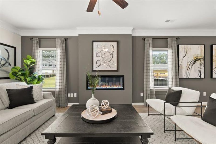 Furnished interior view inside a new home in Jameson Towns, Villa Rica (Image 15).