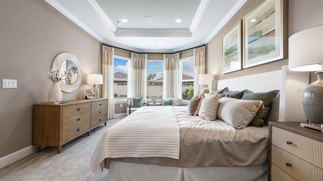 Furnished interior view inside a new home in Esplanade at Wiregrass Ranch, Wesley Chapel (Image 26).