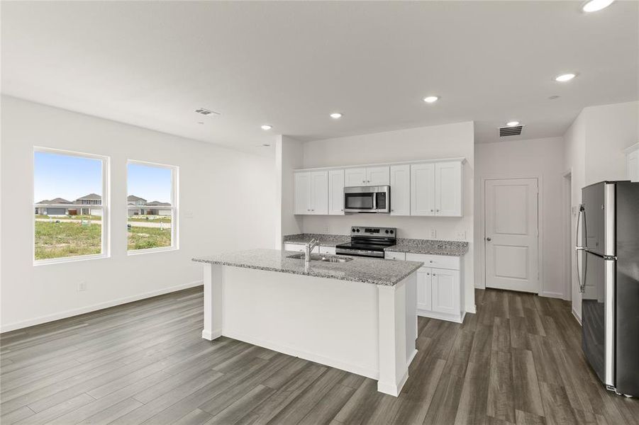 Furnished interior view inside a new home in Coyote Meadows, Anna (Image 5). Furnished interior view inside a new home in Coyote Meadows, Anna (Image 5).