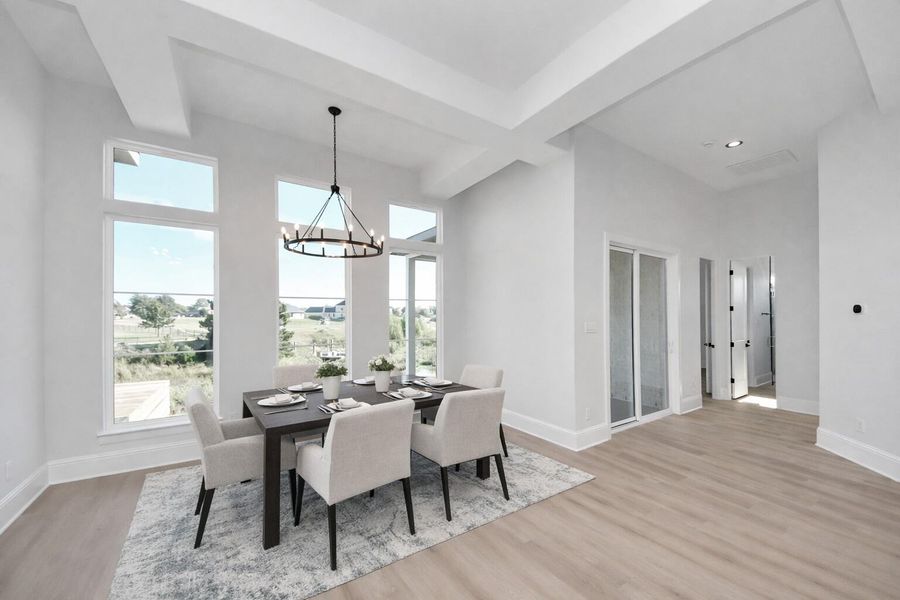 Virtually Staged dining area. Virtually Staged dining area.