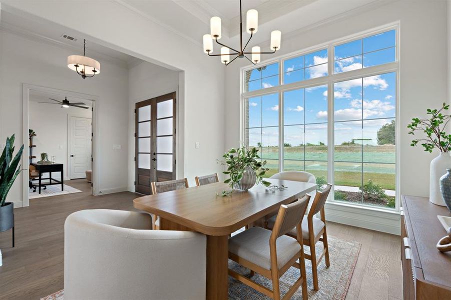 Furnished interior view inside a new home in , Rhome (Image 16).