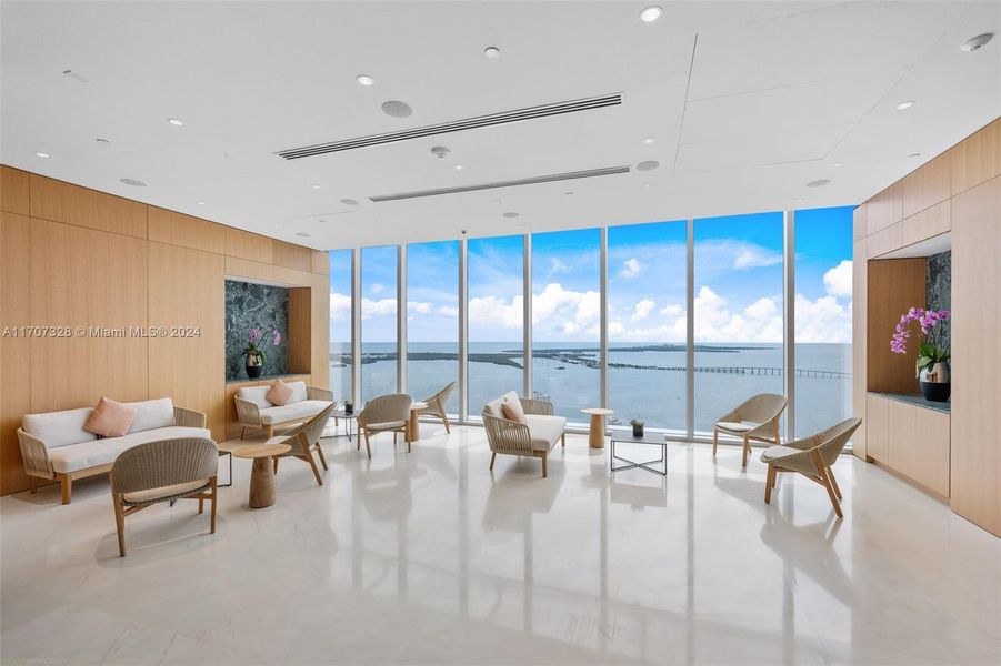 Furnished interior view inside a new home in Aston Martin Residences, Miami (Image 8).
