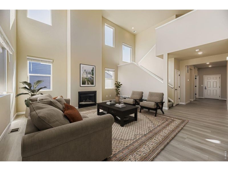 Furnished interior view inside a new home in Farmstead, Berthoud (Image 2). Furnished interior view inside a new home in Farmstead, Berthoud (Image 2).