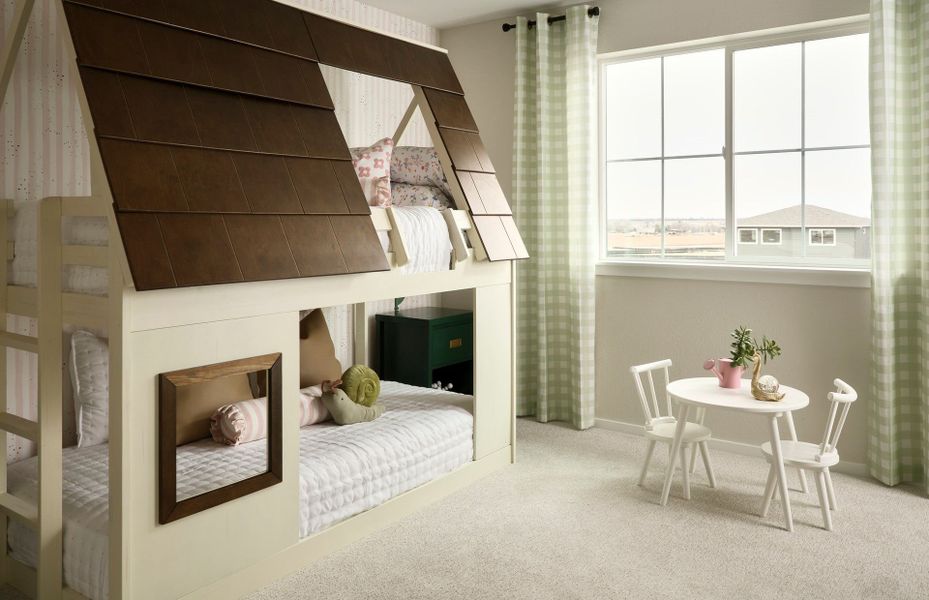 Representative furnished interior of a home built from the Boardwalk by Pulte Homes in Cordovan, Longmont (Image 12).