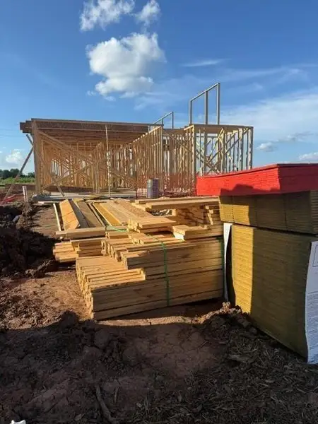 In-progress construction of a new home in Evergrove, Richmond, TX (Image 6).