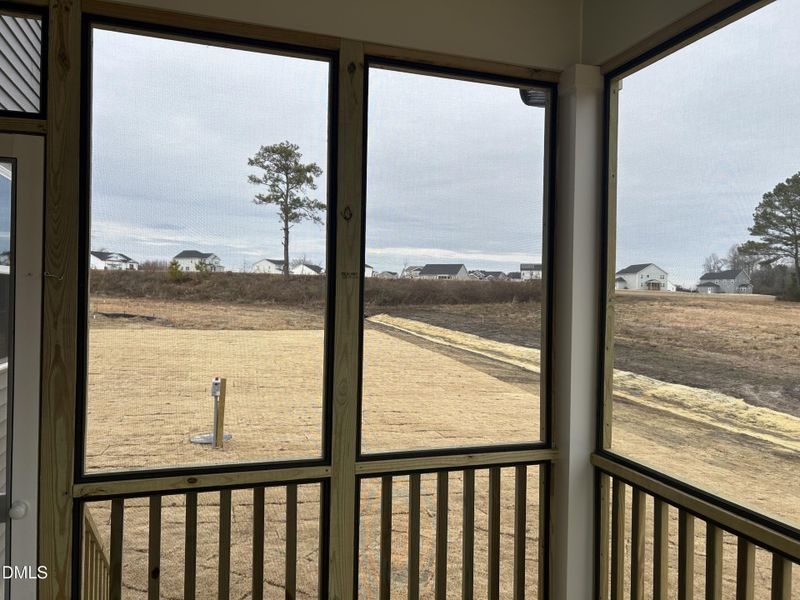 RVF 57 view of left yard from deck