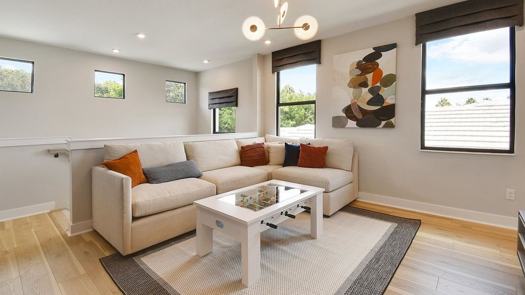 Furnished interior view inside a new home in Rivella, Port St. Lucie (Image 19).