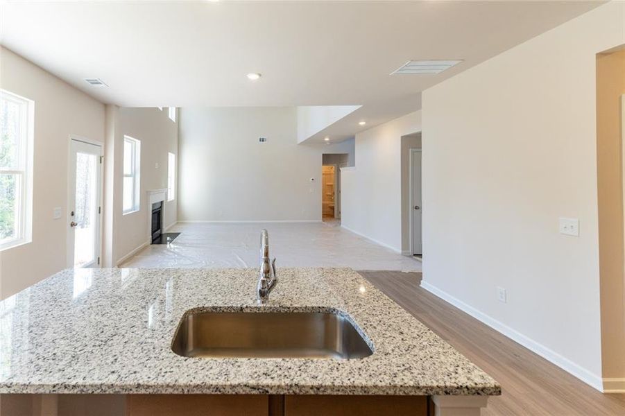 Furnished interior view inside a new home in Creekside Landing, Dallas (Image 6). Furnished interior view inside a new home in Creekside Landing, Dallas (Image 6).