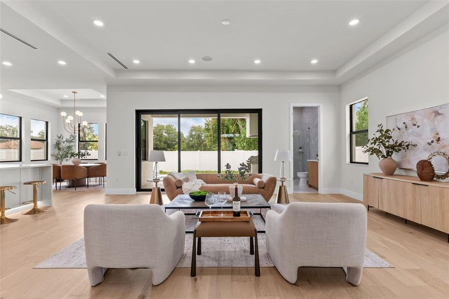 Furnished interior view inside a new home in , Tampa (Image 41).