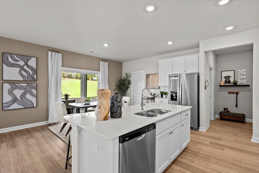 Furnished interior view inside a new home in River Glen, Angier (Image 6).