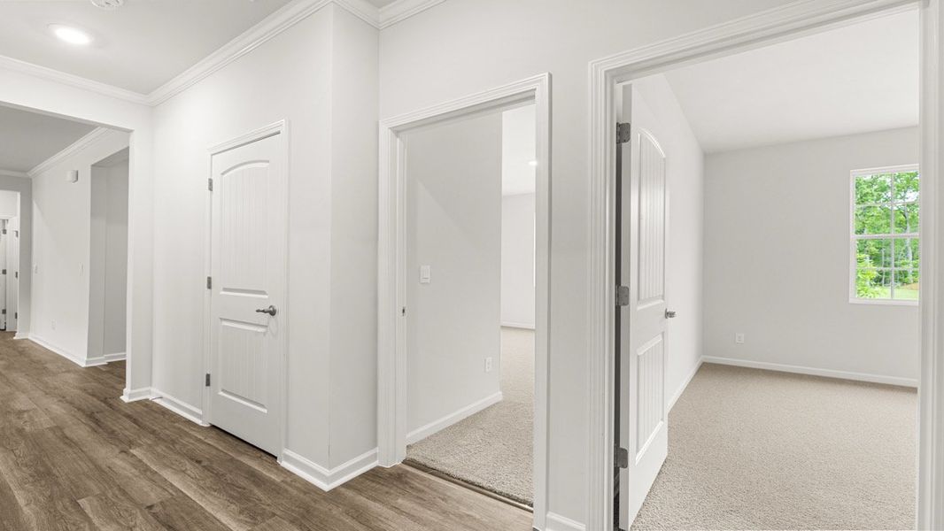 Representative unfurnished interior of a home built from the Booth by D.R. Horton in Liberty Crossing, Braselton (Image 26).